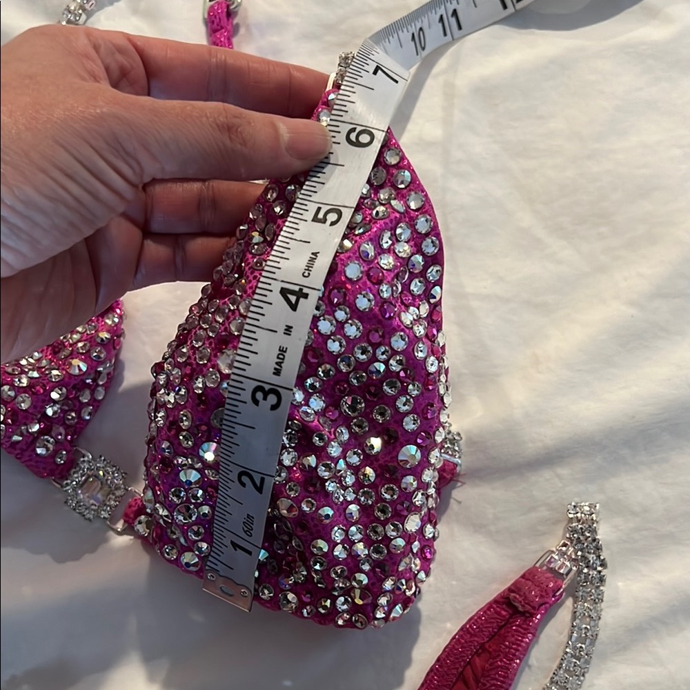 Pink Rhinestone Bikini Set - Picture 5 of 6